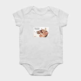 Friendly, lovable dog having 40 Winks ( a snooze) A portrait by #AllansArts Baby Bodysuit